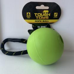 Tough Toys rope ball green 