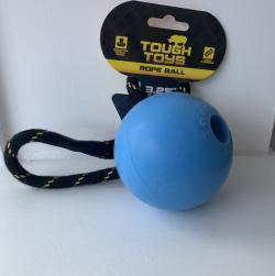 Tough Toys rope ball blue 