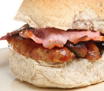 Bacon and sausage 