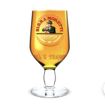 Pint of draft Morretti