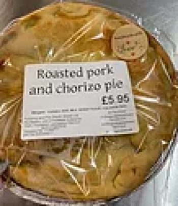Roast Pork and Chorizo pie (family size 8