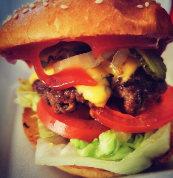 Premium Cheese Beef Burger