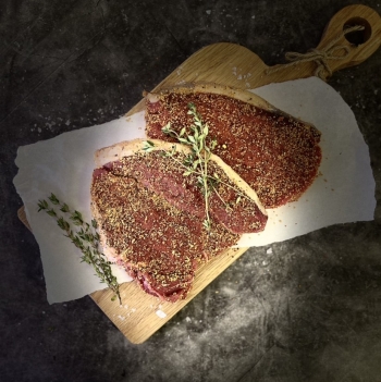 Dry Aged Peppered Steak