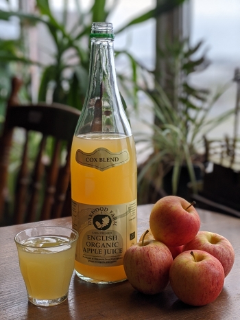 Organic Apple Juice Bottle