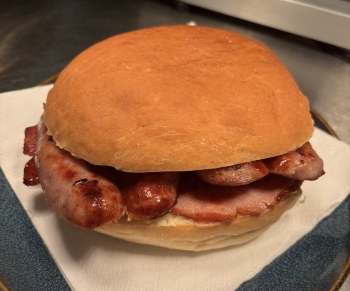 Bacon & Sausage Sandwich 