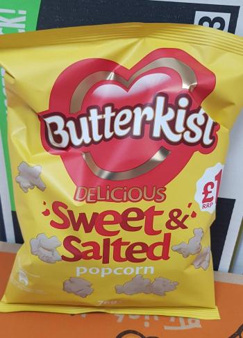 Butterkist sweet and salted popcorn