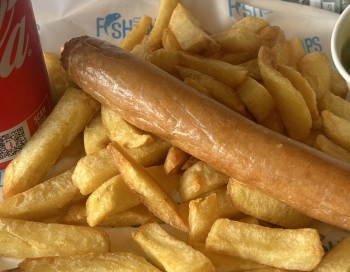 Sausage and chips
