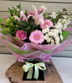 Pink Florist Choice Handtied